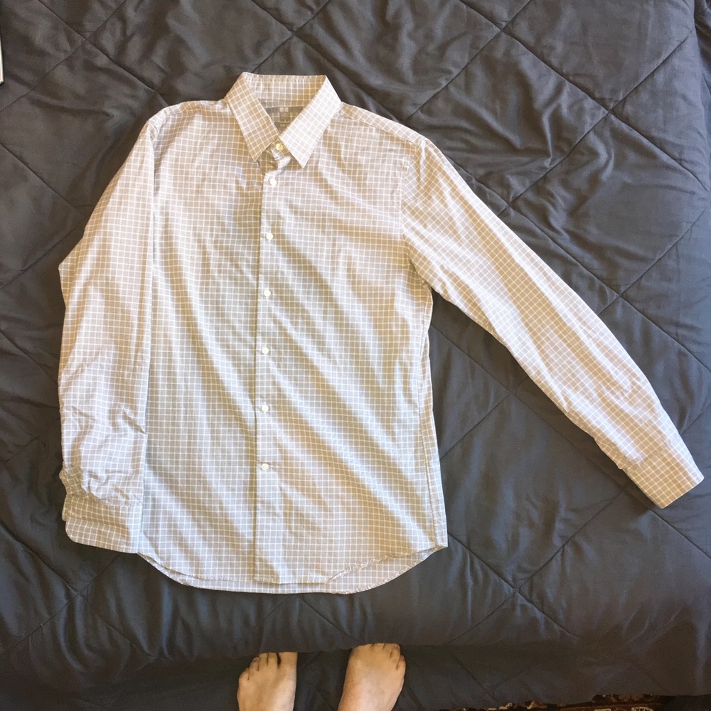 Uniqlo Men's checked dress shirt
